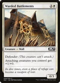 Warded Battlements - Core Set 2021 - Magic: The Gathering card