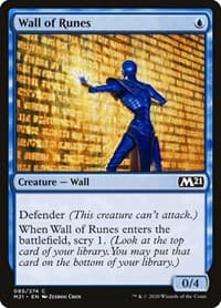 Wall of Runes - Core Set 2021 - Magic: The Gathering card