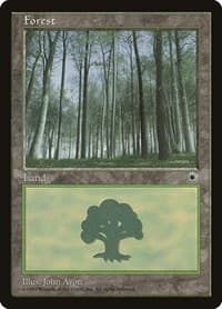 Forest (Pale Trees) - Portal - Magic: The Gathering card
