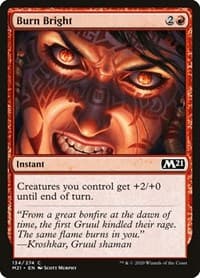 Burn Bright - Core Set 2021 - Magic: The Gathering card