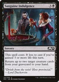 Sanguine Indulgence - Core Set 2021 - Magic: The Gathering card