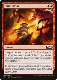 Sure Strike - Core Set 2021 - Magic: The Gathering card