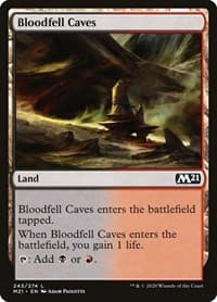 Bloodfell Caves - Core Set 2021 - Magic: The Gathering card