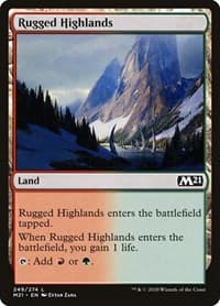 Rugged Highlands - Core Set 2021 - Magic: The Gathering card