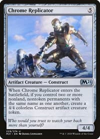 Chrome Replicator - Core Set 2021 - Magic: The Gathering card
