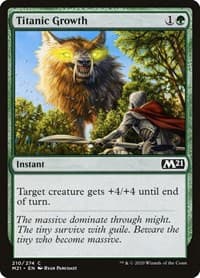 Titanic Growth - Core Set 2021 - Magic: The Gathering card