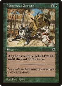 Monstrous Growth (Flavor Text) - Portal - Magic: The Gathering card