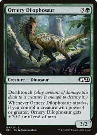 Ornery Dilophosaur - Core Set 2021 - Magic: The Gathering card