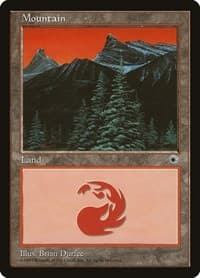Mountain (Trees Center) - Portal - Magic: The Gathering card