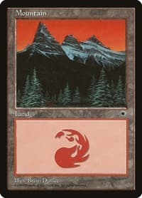 Mountain (Three Peaks) - Portal - Magic: The Gathering card