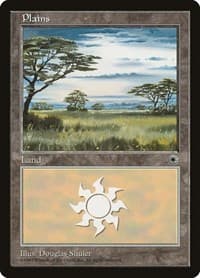 Plains (White Sky) - Portal - Magic: The Gathering card