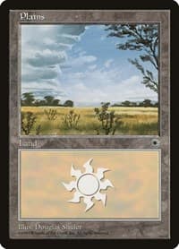 Plains (Clouds Left) - Portal - Magic: The Gathering card