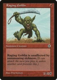 Raging Goblin - Portal - Magic: The Gathering card