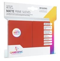 GameGenic Matte Prime Sleeve - Standard Size - Red (100-Pack) - GameGenic Card Sleeves - Card Sleeves card