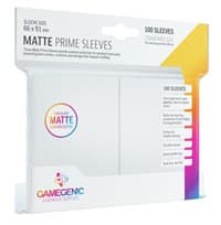 GameGenic Matte Prime Sleeve - Standard Size - White (100-Pack) - GameGenic Card Sleeves - Card Sleeves card