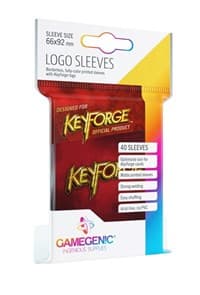GameGenic KeyForge Logo Sleeves - Red (40-Pack) - GameGenic Card Sleeves - Card Sleeves card