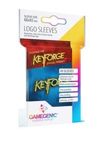 GameGenic KeyForge Logo Sleeves - Blue (40-Pack) - GameGenic Card Sleeves - Card Sleeves card