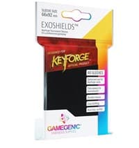 GameGenic KeyForge Exoshields - Black (40-Pack) - GameGenic Card Sleeves - Card Sleeves card