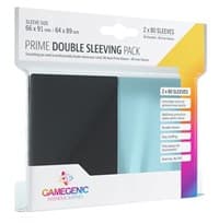 GameGenic Prime Double Sleeving Pack - Clear/Black (80-Pack) - GameGenic Card Sleeves - Card Sleeves card