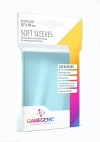 GameGenic Soft Sleeves - Clear (100-Pack) - GameGenic Card Sleeves - Card Sleeves card