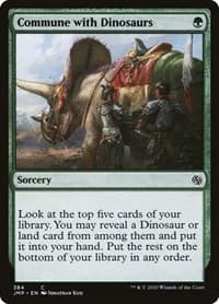 Commune with Dinosaurs - Jumpstart - Magic: The Gathering card