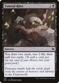 Funeral Rites - Jumpstart - Magic: The Gathering card