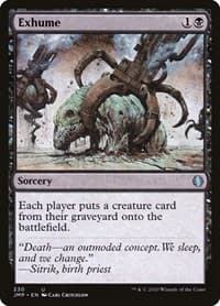 Exhume - Jumpstart - Magic: The Gathering card