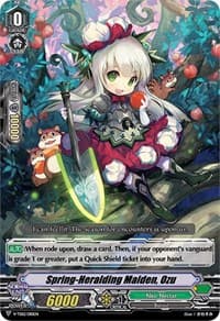 Spring-Heralding Maiden, Ozu - V-TD12: Ahsha - Cardfight Vanguard card
