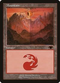 Mountain - Guru - Guru Lands - Magic: The Gathering card