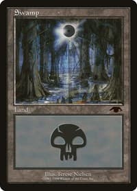 Swamp - Guru - Guru Lands - Magic: The Gathering card