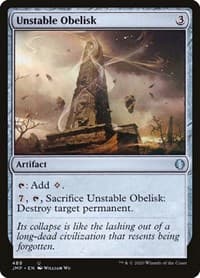 Unstable Obelisk - Jumpstart - Magic: The Gathering card