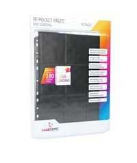 GameGenic 18-Pocket Pages Side-Loading - Black (10-Pack) - GameGenic Protective Pages - Protective Pages card