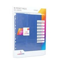 GameGenic 18-Pocket Pages Side-Loading - Blue (10-Pack) - GameGenic Protective Pages - Protective Pages card
