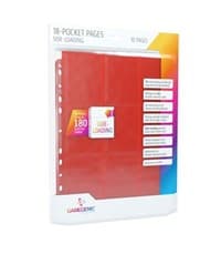 GameGenic 18-Pocket Pages Side-Loading - Red (10-Pack) - GameGenic Protective Pages - Protective Pages card