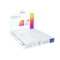 GameGenic 18-Pocket Pages Side-Loading Display Box - White (50-Pages) - GameGenic Protective Pages - Protective Pages card