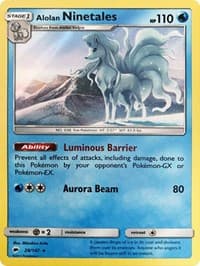 Alolan Ninetales - 28/147 (Water Web Holo) - Miscellaneous Cards & Products - Pokemon card