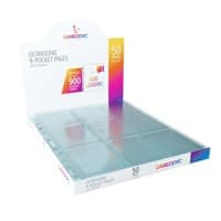GameGenic Ultrasonic 9-Pocket Pages Side-Loading Display Box - Clear (50-Pages) - GameGenic Protective Pages - Protective Pages card