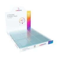 GameGenic Ultrasonic 9-Pocket Pages Top-Loading Display Box - Clear (50-Pages) - GameGenic Protective Pages - Protective Pages card
