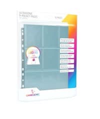 GameGenic Ultrasonic 9-Pocket Pages Top-Loading - Clear (10-Pack) - GameGenic Protective Pages - Protective Pages card