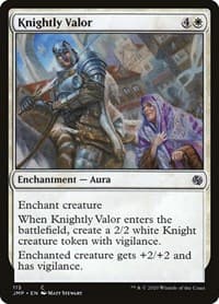 Knightly Valor - Jumpstart - Magic: The Gathering card