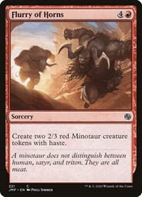 Flurry of Horns - Jumpstart - Magic: The Gathering card