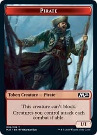 Pirate Token - Core Set 2021 - Magic: The Gathering card