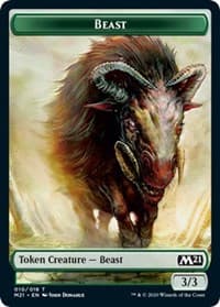 Beast Token - Core Set 2021 - Magic: The Gathering card