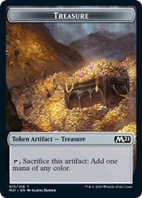 Treasure Token - Core Set 2021 - Magic: The Gathering card