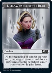 Emblem - Liliana, Waker of the Dead - Core Set 2021 - Magic: The Gathering card