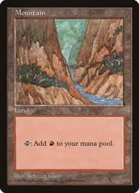 Mountain - Blue Pack (Guay) - APAC Lands - Magic: The Gathering card