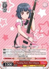 Pounding Heart, Rimi Ushigome - BanG Dream! Vol.2 - Weiss Schwarz card