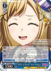 "Music of Bonds" Arisa Ichigaya - BanG Dream! Vol.2 - Weiss Schwarz card