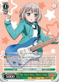 My Own Pace, Moca Aoba - BanG Dream! Vol.2 - Weiss Schwarz card
