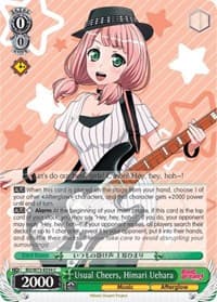 Usual Cheers, Himari Uehara - BanG Dream! Vol.2 - Weiss Schwarz card